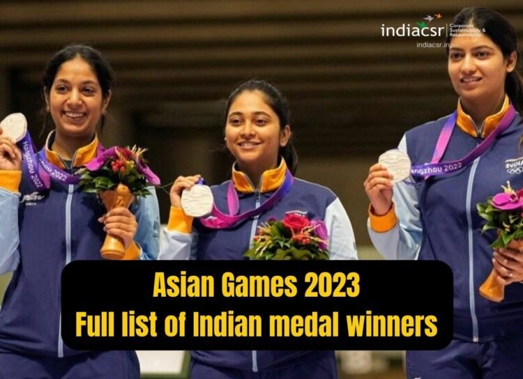 Asian Games 2023 Full list of Indian medal winners