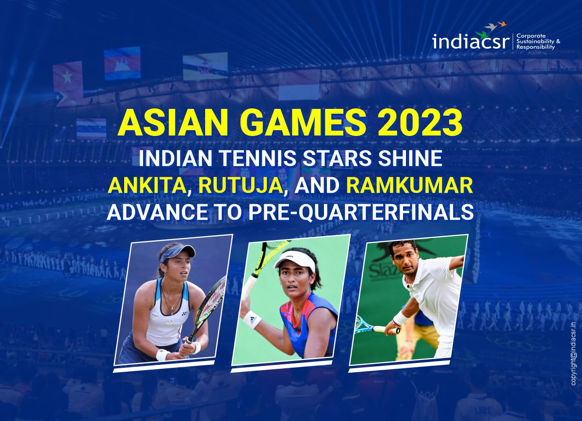 Asian Games 2023: Indian Tennis Stars Shine; Ankita, Rutuja, and Ramkumar Advance to Pre-Quarterfinals 1 Asian Games 2023