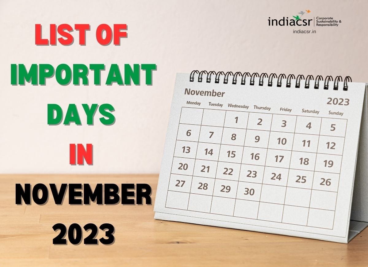 List of Important Days in November 2023: National, International, and  Special Dates