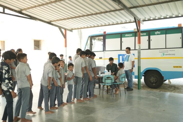 CSR in Gujarat: Mobile Medical Unit Project of Sembcorp Transforms Healthcare Access in Bhuj District 1 The Mobile Medical Unit project, championed by Sembcorp and ISDA under CSR activities, is reshaping the healthcare landscape of Bhuj district. By bridging the accessibility gap, they're ensuring that quality healthcare isn't a privilege but a right, available to all, regardless of where they reside.