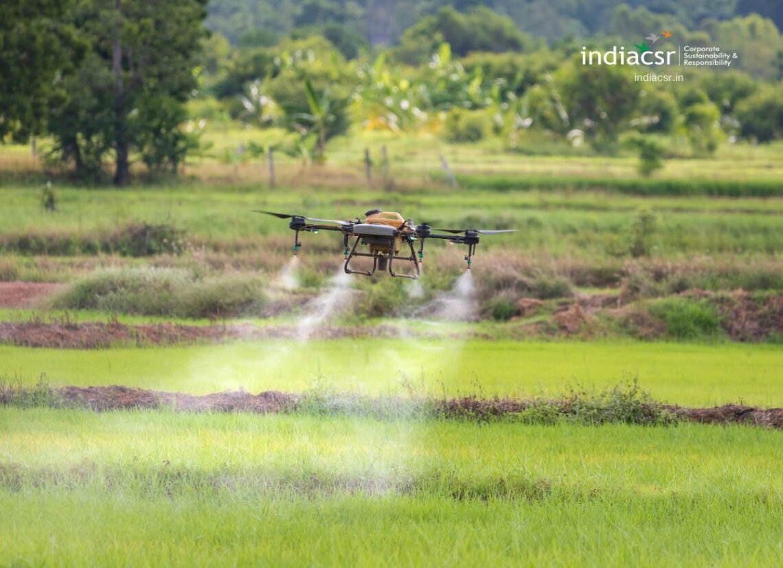 Drone in Agriculture in India: A Game-Changer for Farmers I India CSR