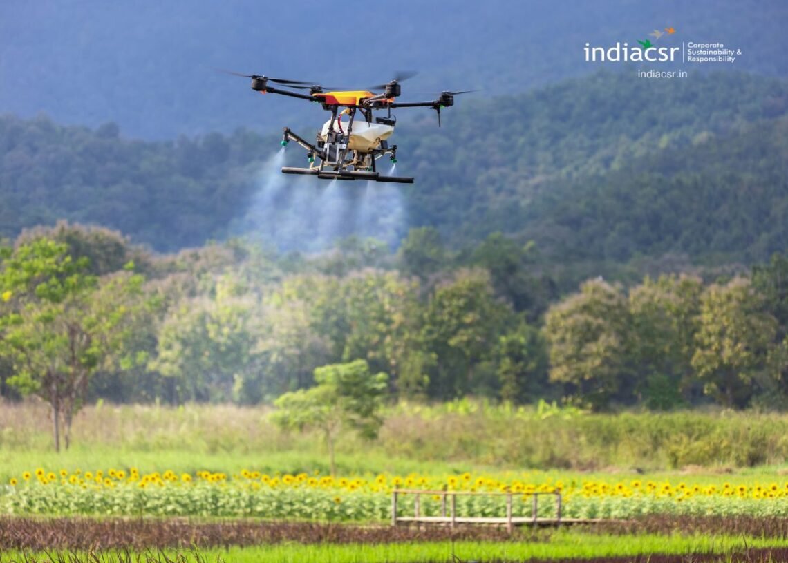 Drone in Agriculture in India: A Game-Changer for Farmers I India CSR