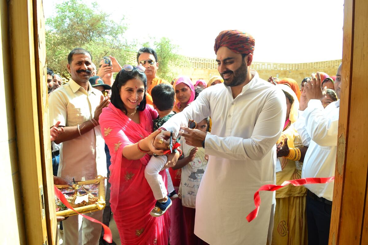 Ex Maharawal of Jaisalmer Chaitanya Raj Singh inaugurating the Women’s Cooperative Centre - PRABHA
