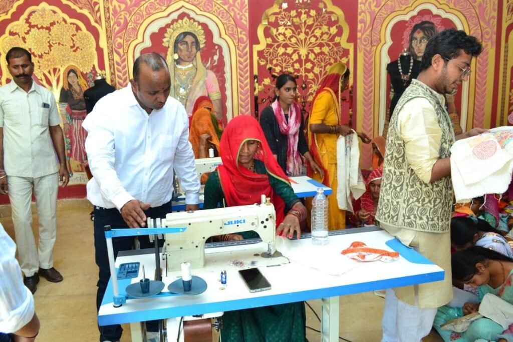 CSR: Radiance of Self Dependence 2 Gearing up for that perfect stitch - A woman at PRABHA - The Women's Cooperative Centre