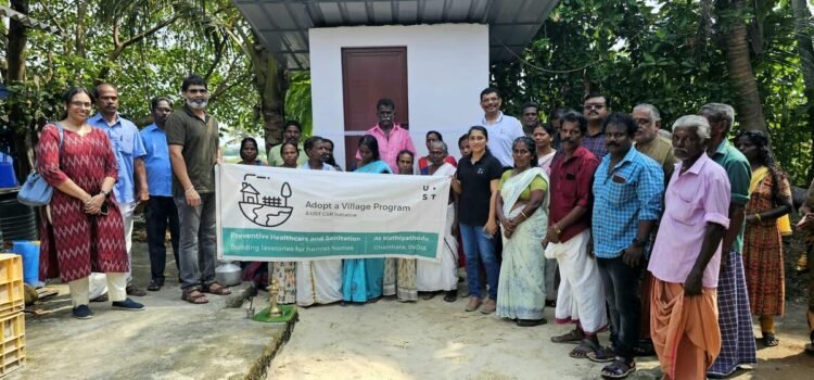 UST Adopt A Village Program Delivers Toilets with Bathing Facilities to 10 Homes in Kuthiathode Village, Alappuzha