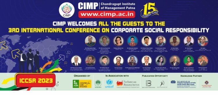 CIMP Hosts 3rd International Conference on Corporate Social Responsibility on 8 - 9 Dec in Patna