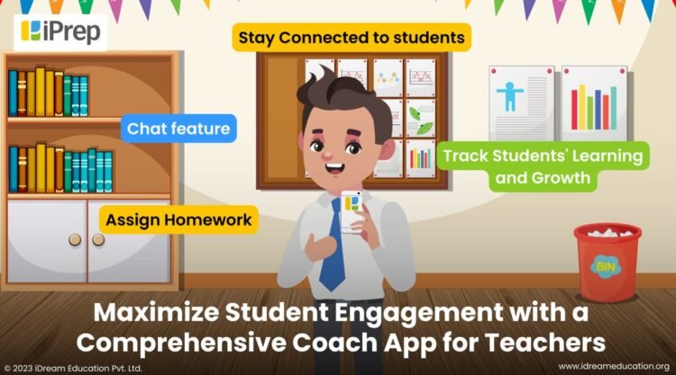a graphical representation of a teacher using the iPrep Coach App