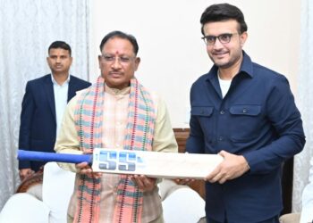 In Conversation with Sourav Ganguly Chhattisgarh CM Vishnu Dev Sai Recalls Rustic Beginnings and Shared Love for Cricket