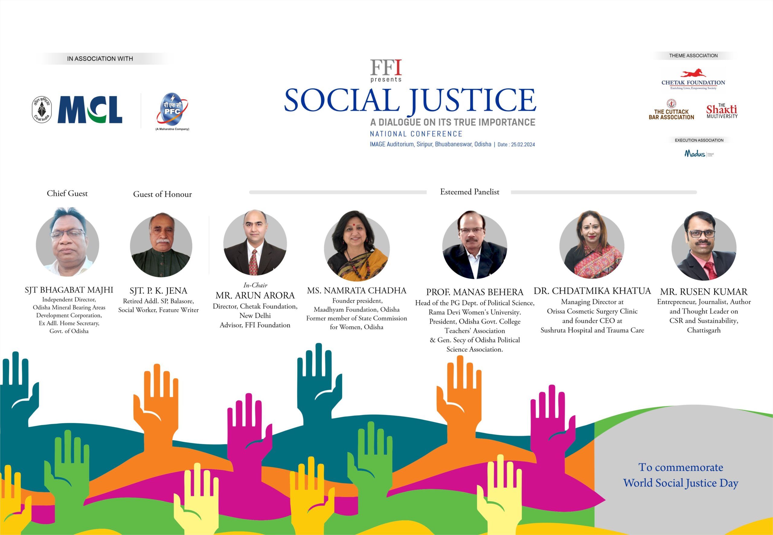 National Conference on Social Justice in Bhubaneswar on Feb 25 1 Social Justice