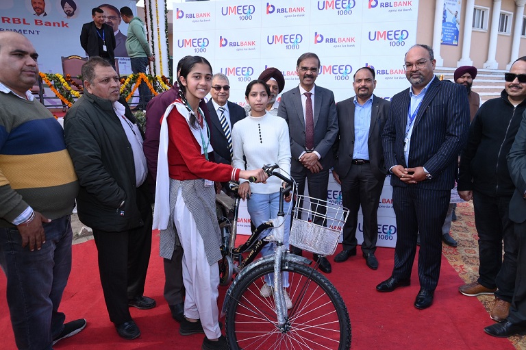 CSR: RBL Bank Gifts Bicycles and School Kits to Patiala Girls via UMEED 1000 1 CSR: RBL Bank Gifts Bicycles & School Kits to Patiala Girls via UMEED 1000