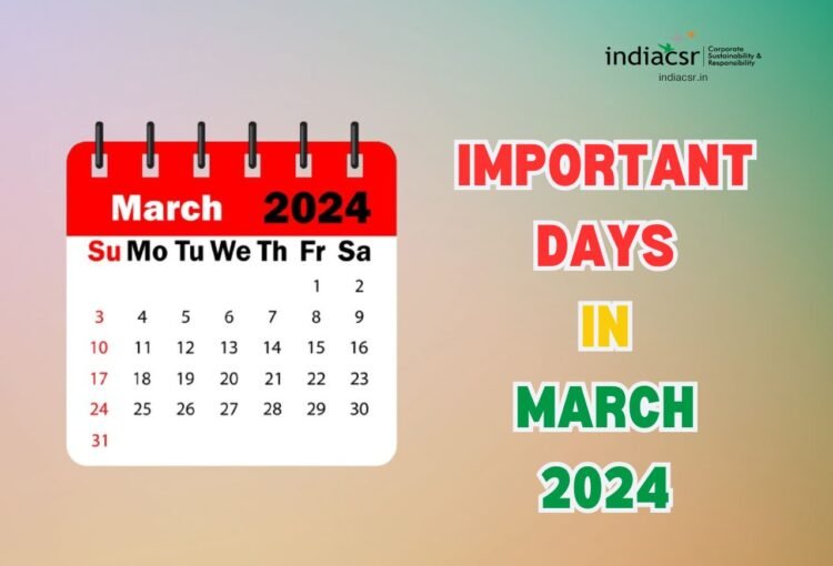 List of Important Days in March 2024 National, International, and