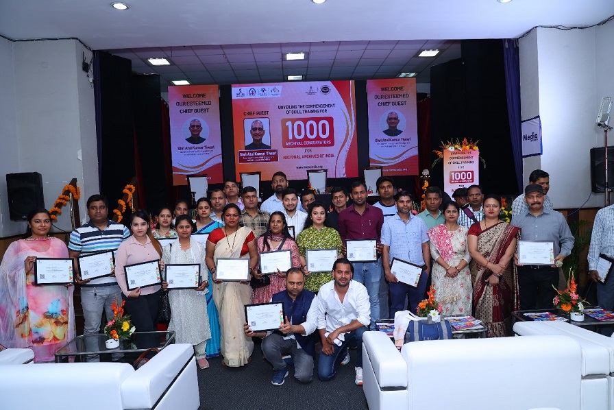 Skill India Mission: Training 1000 Candidates in Archival Conservation Program