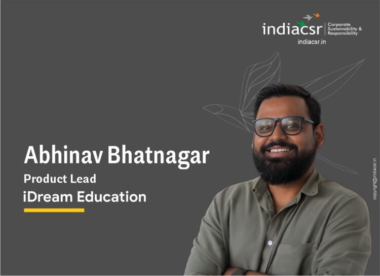 Abhinav Bhatnagar, Product Lead at iDream Education, from the interview on the role of Artificial Intelligence (AI) in education