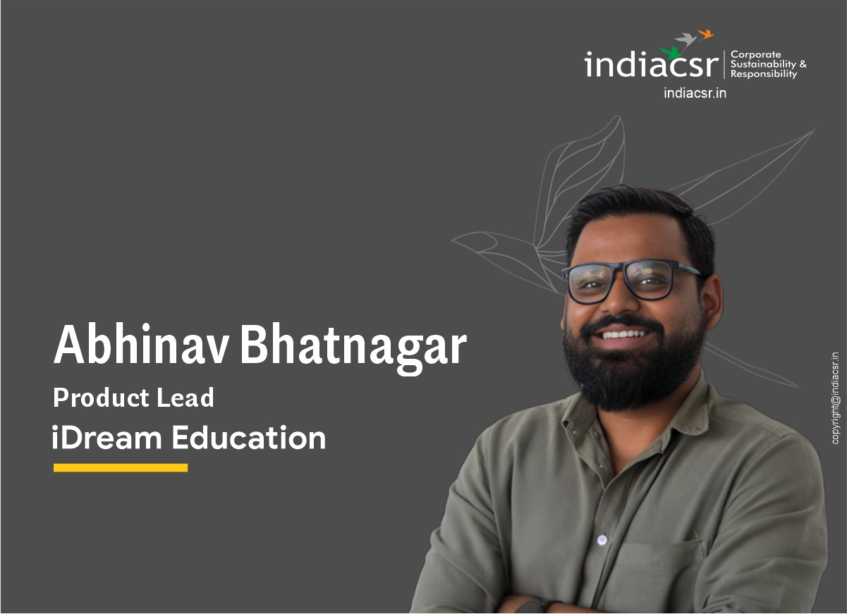 Abhinav Bhatnagar, Product Lead at iDream Education, from the interview on the role of Artificial Intelligence (AI) in education