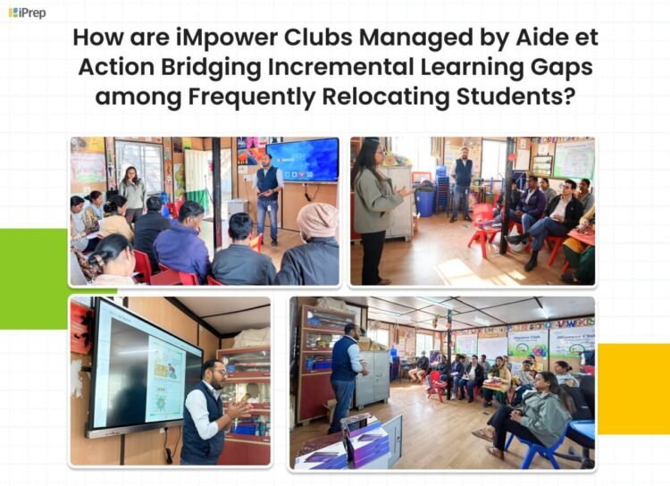 Image showing the training of smart class and PAL solution at iMpower Clubs of Aide et Action, enabled by iDream Education.