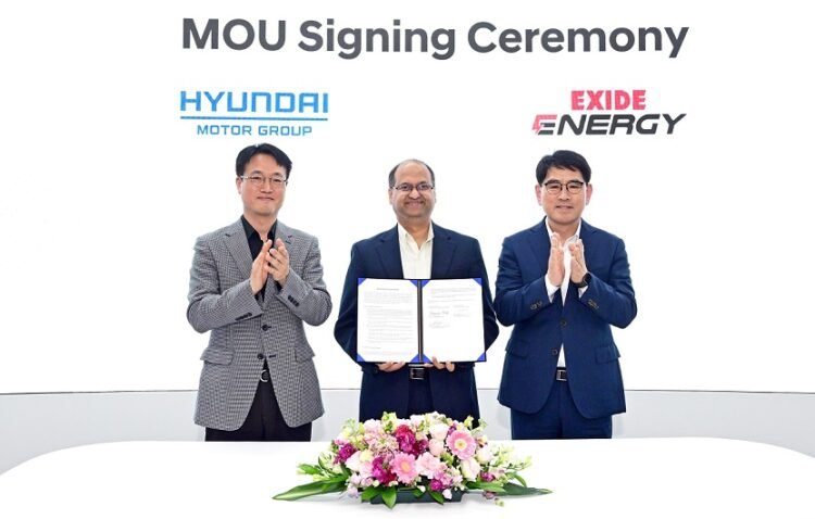 Hyundai and Kia partner with Exide Energy to produce EV batteries locally in India.