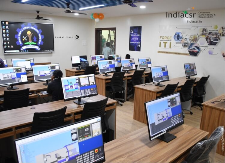 CSR of Bharat Forge: Bridging the Skill Gap - Digital CNC Simulation Lab at Govt ITI Khed, Rajgurunagar