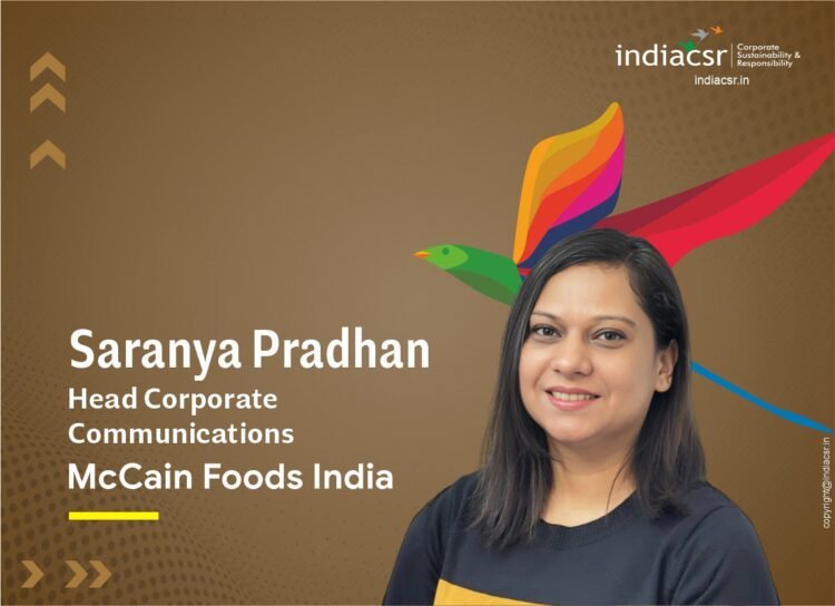 Saranya Pradhan, Head of Sustainability and Corporate Communications at McCain Foods India