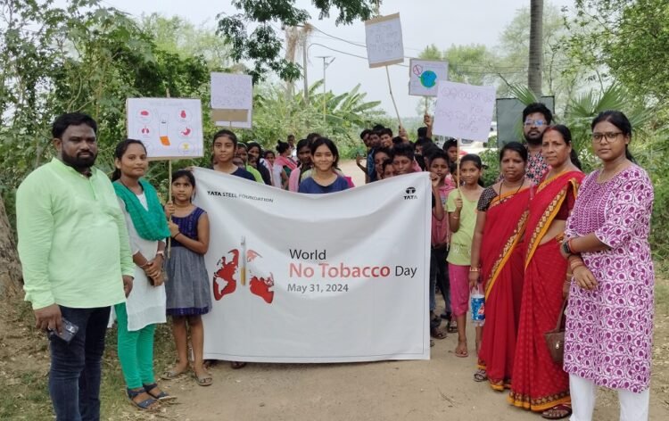 Tata Steel Foundation's  Impactful Awareness Campaign on World No Tobacco Day 
