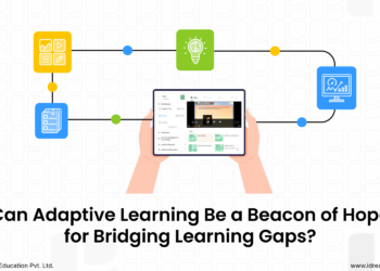Adaptive Learning: Can It Be a Beacon of Hope for Bridging Learning Gaps? 4 Illustration depicting personalized and adaptive learning is a guided mechanism that can bridge learning gaps in Indian students.