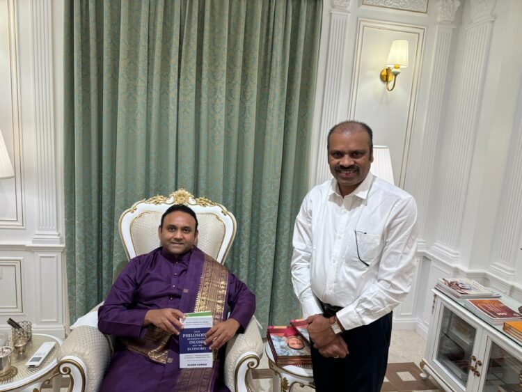 Social Sector Leader Rusen Kumar Meets Revered Humanitarian Sri Madhusudan Sai