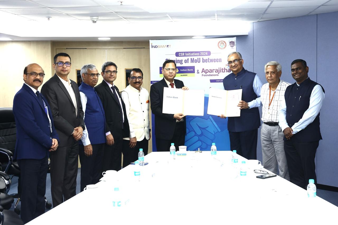 CSR: Indian Bank Partners with Aparajitha Foundation to Empower Youth through Life Skills Education 1 CSR: Indian Bank Partners with Aparajitha Foundation to Empower Youth through Life Skills Education