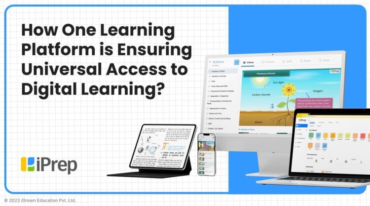 An image showing the iPrep Learning Platform by iDream Education transforming any hardware device into a learning device. Seamlessly compatible with tablets, laptops, interactive panels, and mobile devices, enabling digital learning across various operating systems