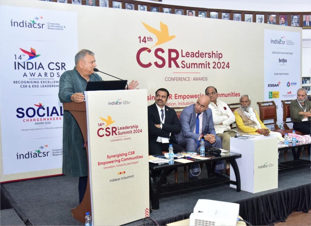 Peepal Baba Graces the 14th India CSR Leadership Summit as Chief Guest.