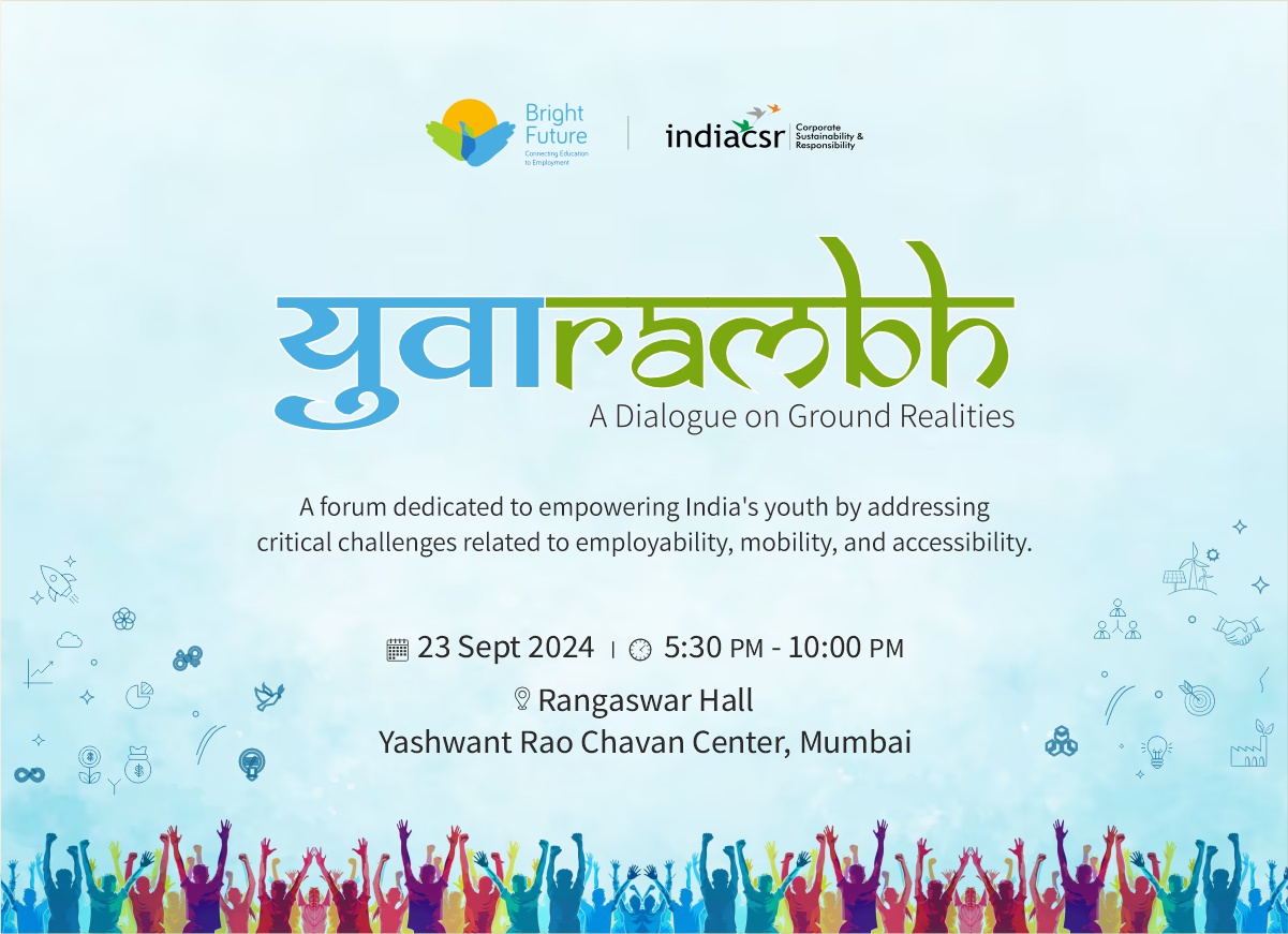 YUVARAMBH Dialogue in Mumbai on Sept 23, Monday 1 YUVARAMBH Dialogue: Empowering Youth Through Collaboration and Innovation, Addressing Challenges