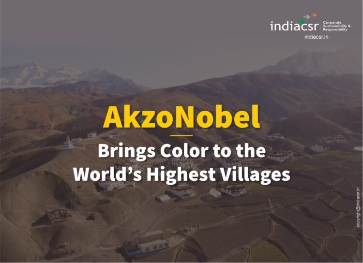 AkzoNobel Paints the World's Highest Village in Spiti Valley, Himachal Pradesh