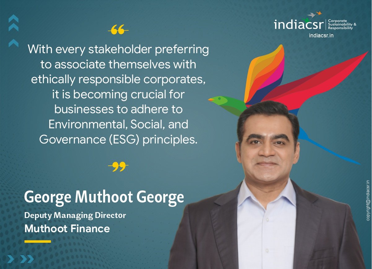 On Sustainability Day 2024,,Muthoot Group Chairman George Muthoot shares valuable insights on the company’s initiatives and commitment to sustainability in India.