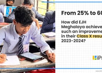 Cover image featuring a thought-provoking question about how smart classroom LMS, combined with digital content and reporting, is enhancing learning outcomes in schools in Meghalaya.
