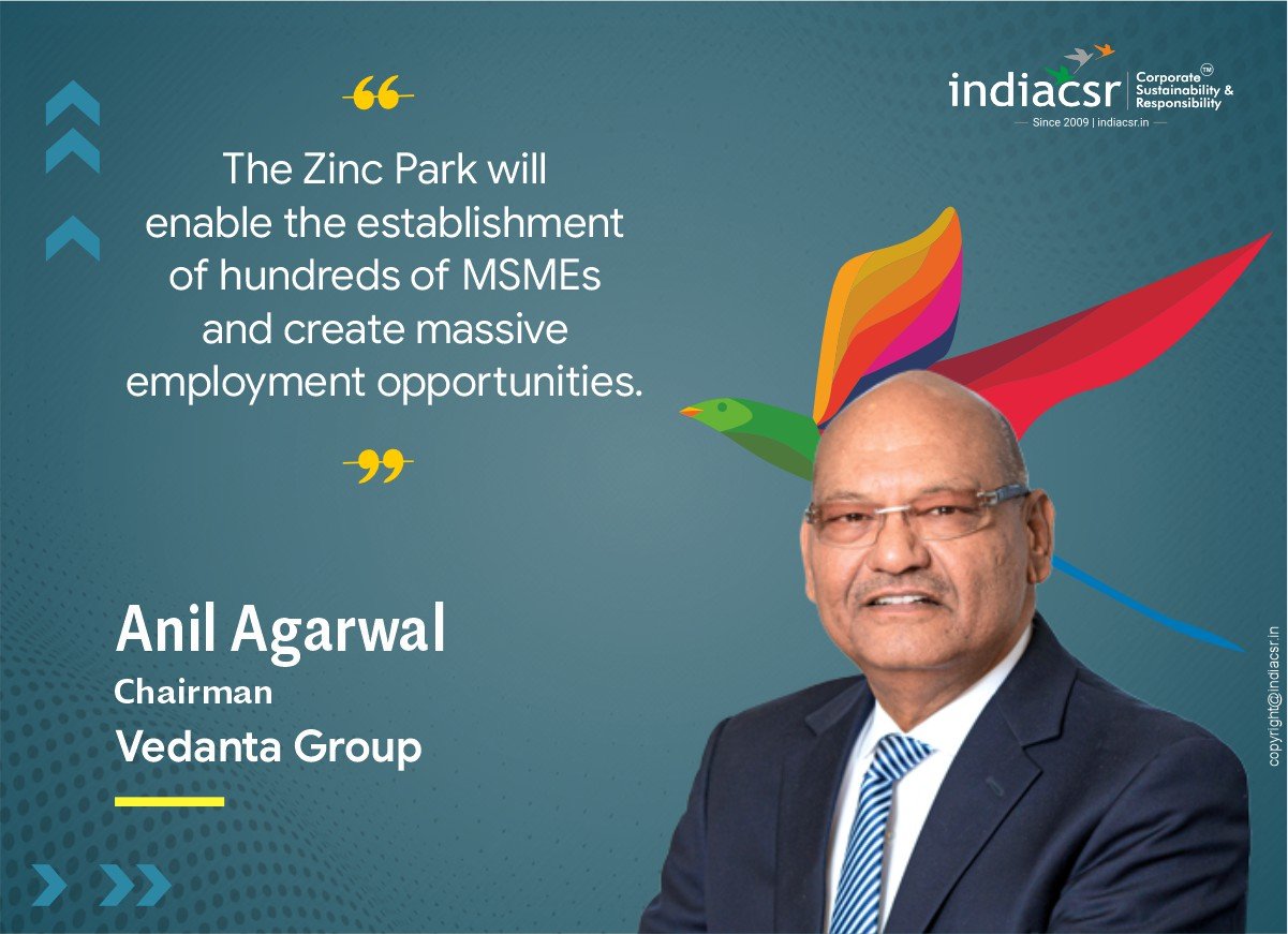 What is Zinc Park? Key Highlights and Its Role in Rajasthan’s Growth 2 Anil Agarwal Chairman Vedanta Group India CSR