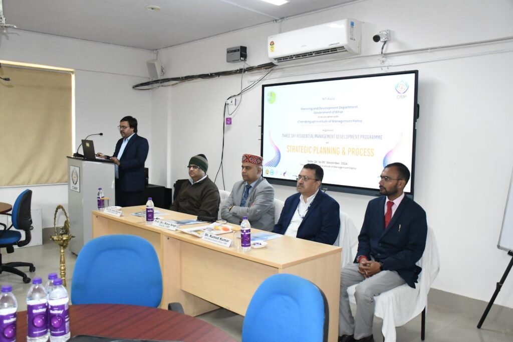 CIMP Hosts Strategic Planning Programme to Empower Bihar Officials 4 CIMP Hosts Strategic Planning Programme to Empower Bihar Officials