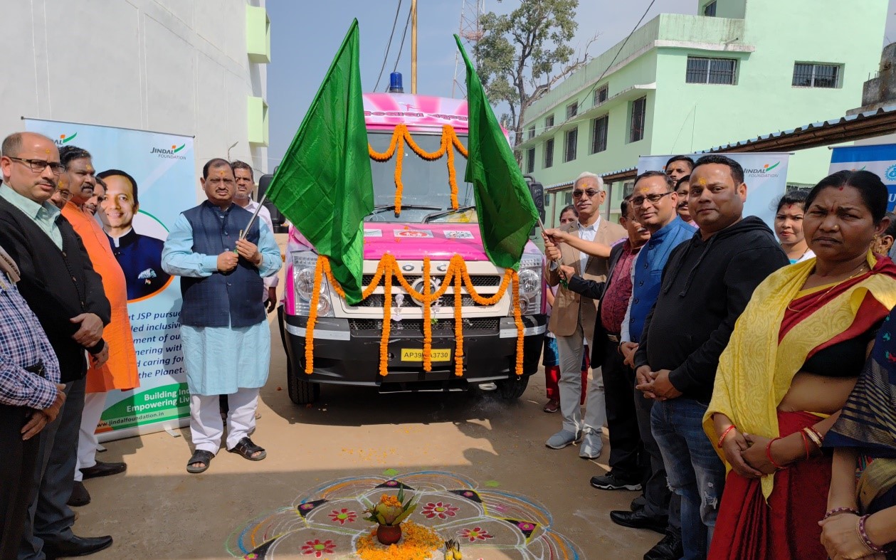 CSR: Jindal Foundation’s Kishori Express Flagged Off in Pallahara