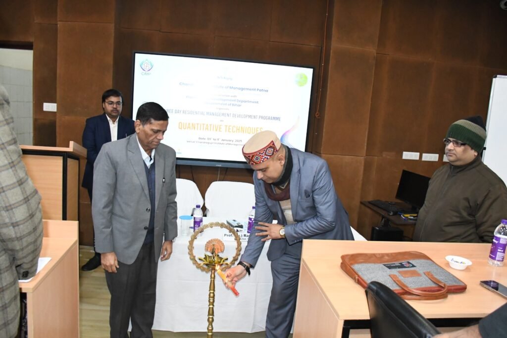 CIMP’s Quantitative Techniques Programme Empowers Bihar Officials 2 India CSR