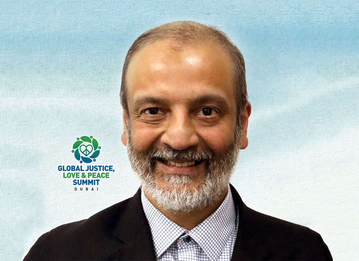 Dr. Huzaifa Khorakiwala with A Vision for a Just, Peaceful, and Sustainable World 1 Dr. Huzaifa Khorakiwala
