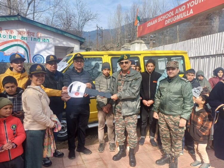 CSR ENTOD Pharmaceuticals Donates School Bus to Special Needs School in Kashmir