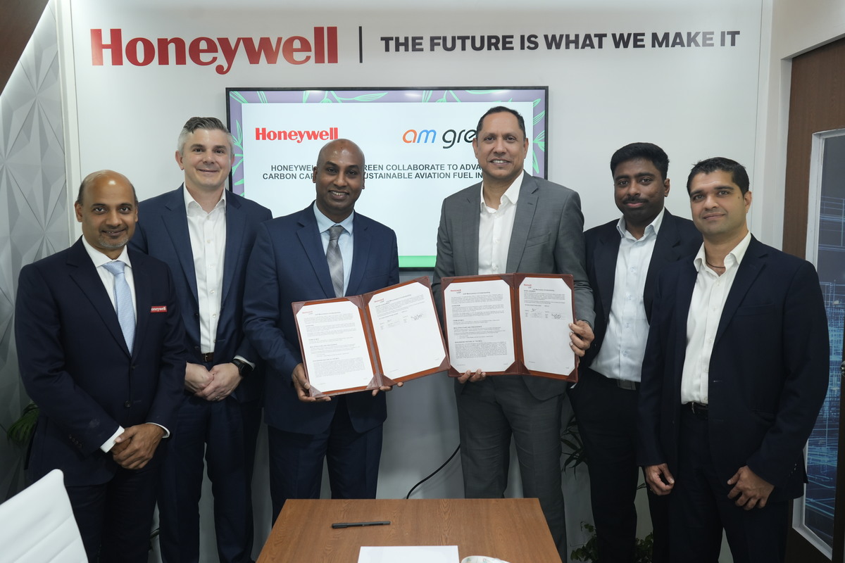 Honeywell and AM Green Partner to Advance Sustainable Aviation Fuel and Carbon Capture in India 1 Honeywell and AM Green Partner to Advance Sustainable Aviation Fuel and Carbon Capture in India