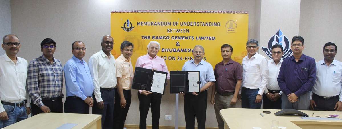 IIT Bhubaneswar and RAMCO CEMENTS Establish Center for Sustainable Construction 1 IIT Bhubaneswar and RAMCO CEMENTS Establish Center for Sustainable Construction