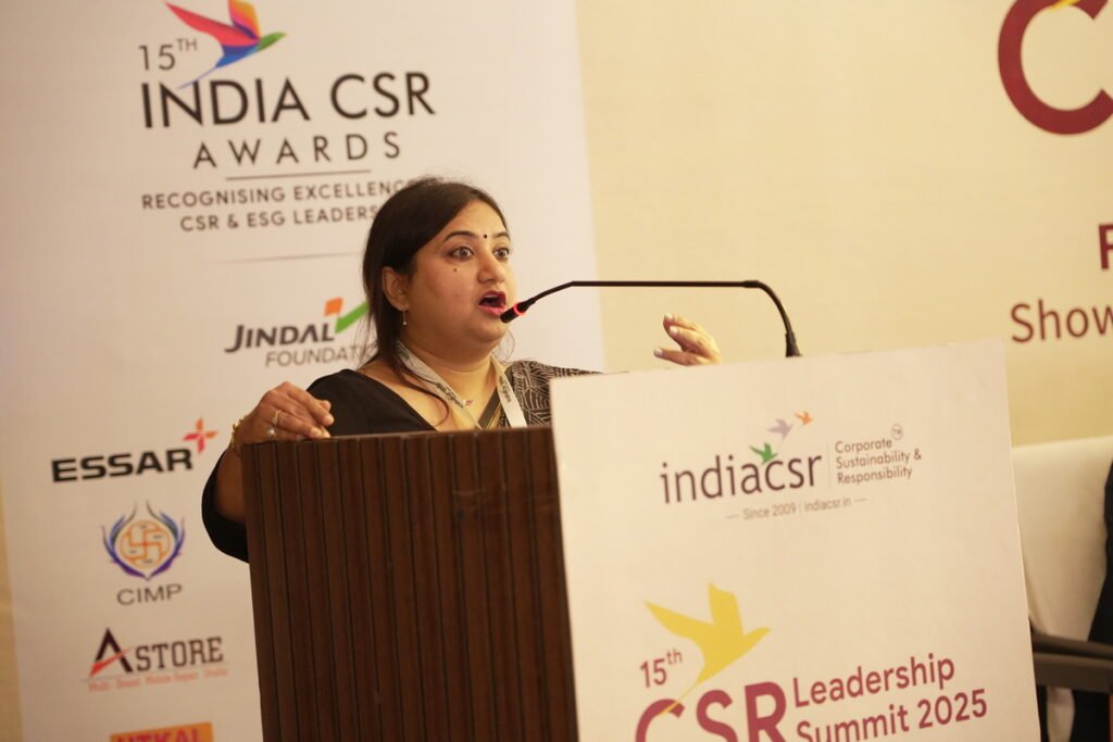 Vision Care in CSR: Key Insights from Anamika Satpathy at 15th CSR Leadership Summit 2025 2 Anamika Satpathy, Global Senior Lead, Program Experience and Quality, VisionSpring