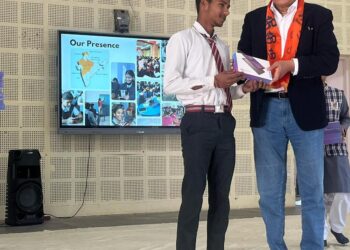 Satish Jha Expands Digital Learning Ecosystem to Vidya Bharati School in Meerut​