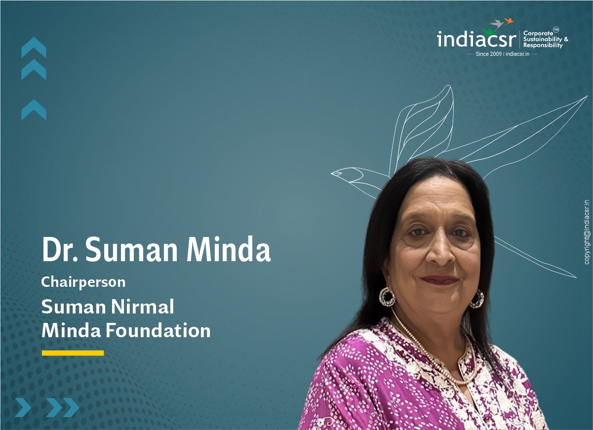 Dr. Suman Minda to Unveil 3 Ambitious CSR Initiatives for Education and Social Upliftment 1 Dr. Suman Minda, Chairperson of Suman Nirmal Minda Foundation (SNMF)