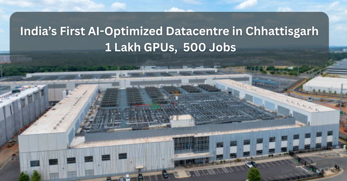 RackBank’s Rs 1,000 Cr AI Datacentre Park in Chhattisgarh: 80MW, 1 Lakh GPUs, 500 Jobs 1 RackBank’s Rs 1,000 Cr AI Datacentre Park in Chhattisgarh: 80MW, 1 Lakh GPUs, 500 Jobs