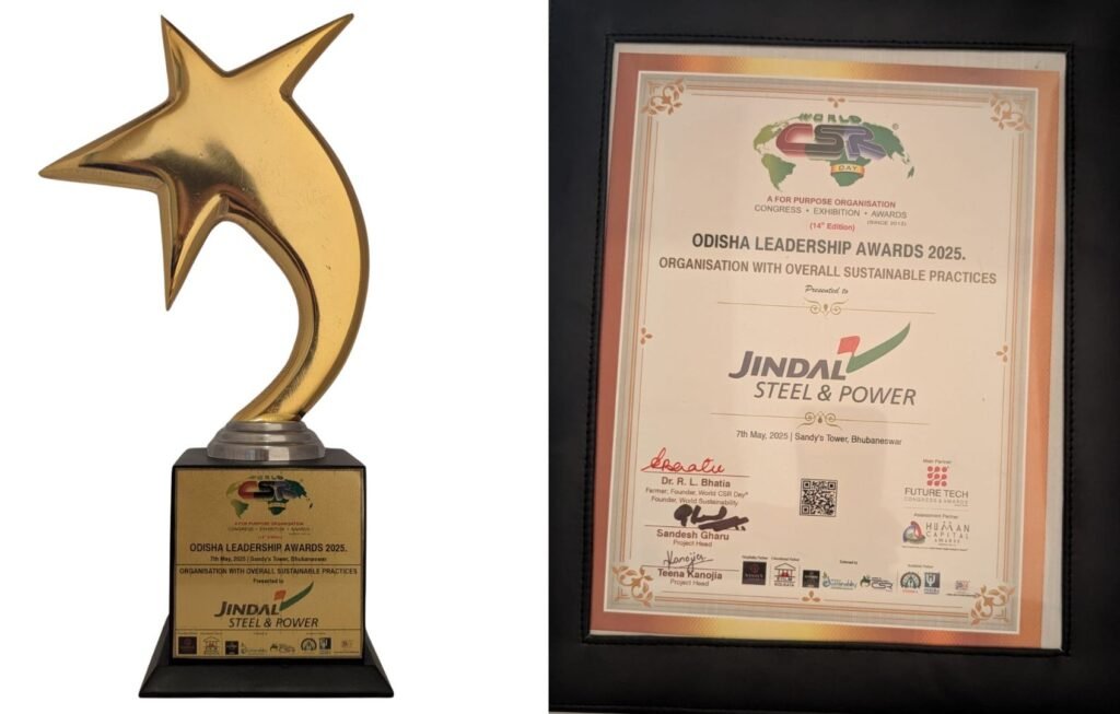 CSR: Jindal Foundation Honoured for ‘Overall Sustainable Practices’ at Odisha Leadership Summit 1 India CSR