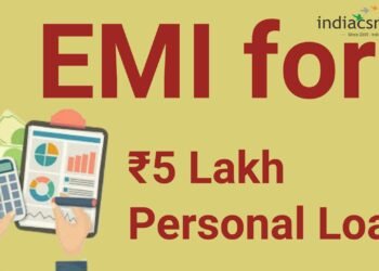 Rs 5 Lakh Personal Loan EMI