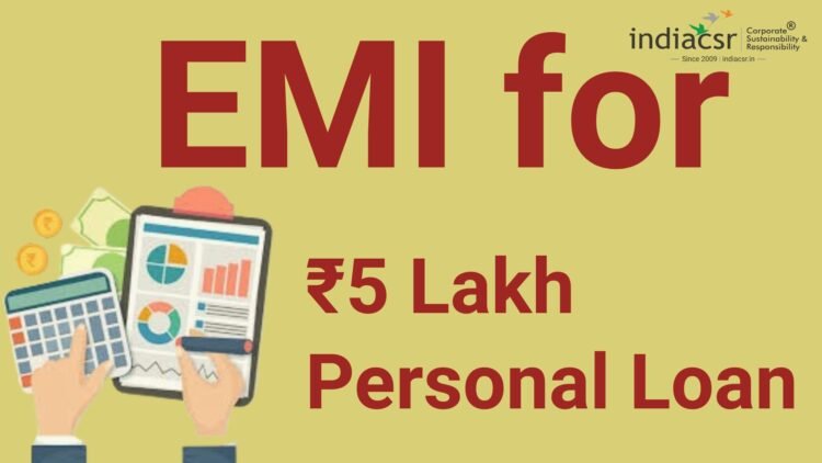 Rs 5 Lakh Personal Loan EMI