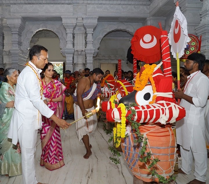 Jindal Nagar’s Rath Yatra Marks Vibrant Community Spirit