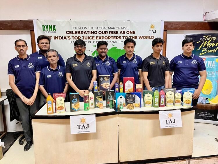 ताज इंडियन ग्रुप अपने परिचालन के पहले वर्ष में ही भारत के शीर्ष 4 जूस निर्यातकों में हुआ शामिल 