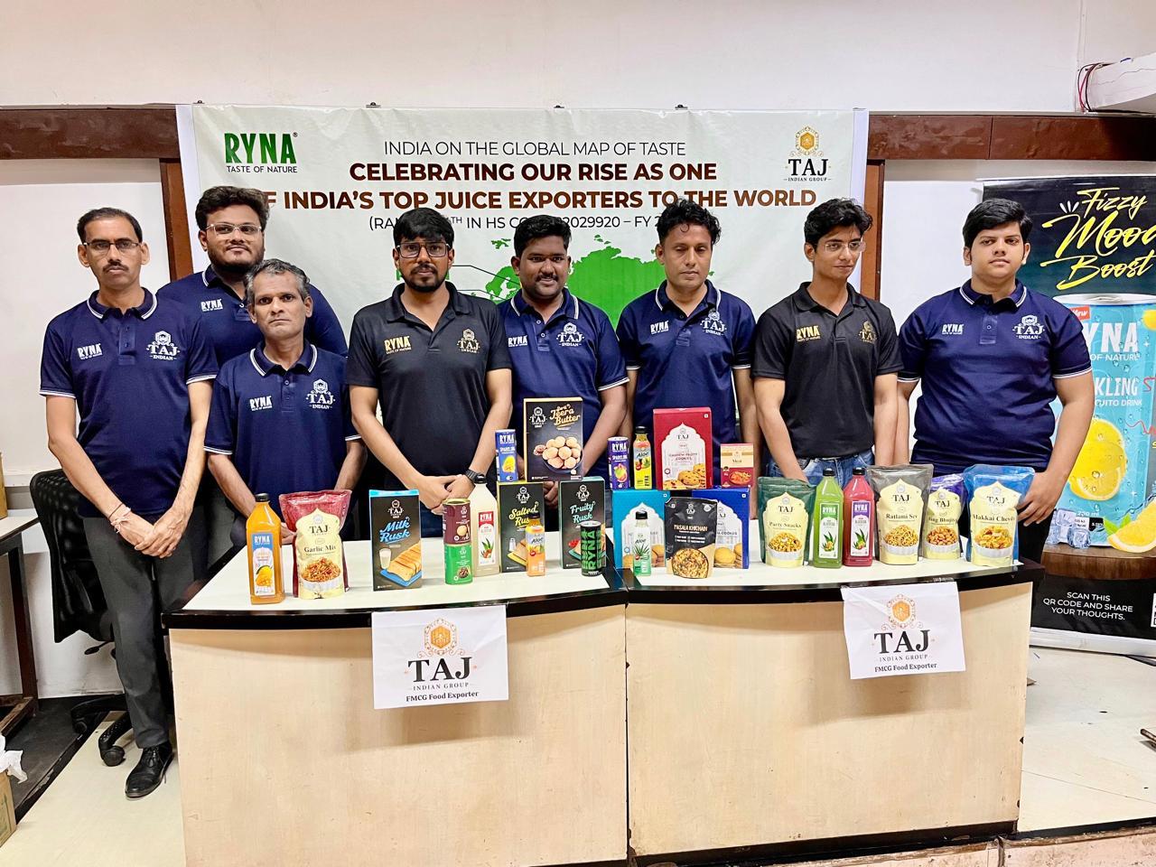 ताज इंडियन ग्रुप अपने परिचालन के पहले वर्ष में ही भारत के शीर्ष 4 जूस निर्यातकों में हुआ शामिल 1 ताज इंडियन ग्रुप अपने परिचालन के पहले वर्ष में ही भारत के शीर्ष 4 जूस निर्यातकों में हुआ शामिल